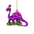 Miniatyrbilde 1 av 10: Jule Dinosaur Ornament Juletre Dinosaur Anheng 8 8 8
