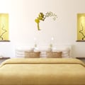 Miniatyrbillede 3 af 10: 1 SÆT Mirror Wall Sticker 3D Fairy Star Decals SORT black