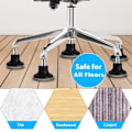 Miniatyrbilde 5 av 6: Caster Wheels Kontorstol Sete erstatning Reserve
