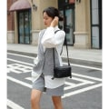 Miniatyrbillede 9 af 10: Crossbody taske til kvinder PU flettet ABRICOS Apricot