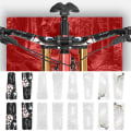 Miniatyrbild 10 av 10: Skyddsdekal för cykelstyre Cykelvevdekaler handlebar 3