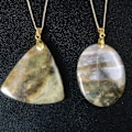 Pikkukuva 8 / 10: Stone Kaulakoru Riipus Natural Akaatti Riipus DROP DROP drop