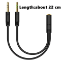 Miniatyrbilde 2 av 10: 4 stk Lydkabel Lydadapterkabel SORT A A Black A-A
