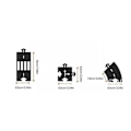 Pikkukuva 3 / 10: Liikennelelusarja Set Puzzle Roadway 12 kpl 12 kpl 12PCS