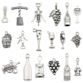 Miniatyrbilde 1 av 3: Alloy Wine Charms Champagne Cocktail Goblet Charms Vinglass