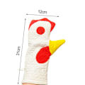 Miniatyrbillede 2 af 6: Rooster Trim Ovnhandsker Mikrobølgehandsker 2STK 2STK 2pcs