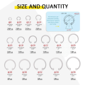 Miniatyrbillede 2 af 7: 200 STK Intern Snap Clip Ring Låsering Snap Retaining Clip Ring