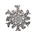 Miniatyrbilde 1 av 7: Snowflake Ornaments Juletre hengende dekor Xmas Snowflake