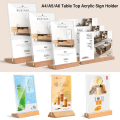 Miniatyrbild 9 av 10: Bordsskylthållare Meny Display Stativ 03-A6 03-A6 03-A6