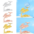Miniatyrbillede 7 af 10: Butterfly Display Base Holder Krystalkugle Display Stand GULD Gold
