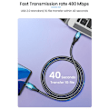 Miniatyrbilde 8 av 10: USB-C til Type C Kabel Data Linje SIDE BEND 3M SIDE BEND 3M Side Bend 3m