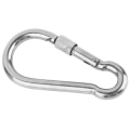 Pikkukuva 4 / 10: 1/2 kpl kiipeilyvarusteiden karbiinihaka, turvakoukku 13x160 mm 13x160mm