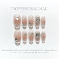 Miniatyrbild 5 av 8: Pure Manual False Nail Smiling Cat Eyes Handgjorda naglar MSHORT MSHORT