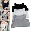 Miniatyrbild 4 av 10: Dam Camisole Slim Linne SVART black