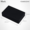 Miniatyrbillede 1 af 10: Elektronisk Project Box Vandtæt Cover Project SORT Black 125x80x32mm