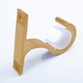 Miniatyrbillede 4 af 9: 2stk Gardinstangsholder Installationskrog SORT black