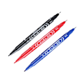 Miniatyrbillede 6 af 10: 10 Stk Dobbelt Tip Pen Oily Pen SORT Black