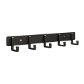 Miniatyrbilde 1 av 10: Vegg Dørkrok Stue Dørkrok SORT 5 KROKER 5 KROKER Black 5 hooks-5 hooks