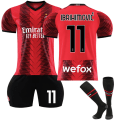 Miniatyrbilde 1 av 2: AC Milan Hjemme Fotballdrakt Barn 2023-2024 Nr. 11 Ibrahimovic 2-3years