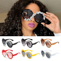 Pikkukuva 4 / 10: Pyöreät aurinkolasit Y2K Shades MUSTA-HARMAA MUSTA-HARMAA Black-Grey