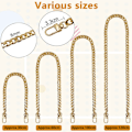 Miniatyrbillede 4 af 7: 4 stykker flad pung Chain Strap Flade kæder Jern erstatning