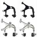 Miniatyrbillede 8 af 10: Cykel Skivebremse V-form SORT FRONT FRONT black front-front