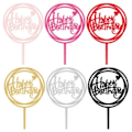Pikkukuva 1 / 10: 18 kpl Syntymäpäiväkakkupäällinen Happy Birthday Cake Toppers 3 3 3