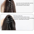 Pikkukuva 5 / 9: Pitkät hiukset peruukki Claw Clip VAALEANRUSKEA SIDOTUSTYYLI SIDOTTYYLI light brown binding style-binding style