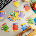Miniatyrbillede 5 af 5: Blyant Sticky Notes Selvklæbende Notesblokke Grafisk tegneserie multicolor