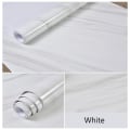 Miniatyrbillede 1 af 10: Marmor Tapet Desktop Sticker Møbelrenovering HVID White 40cm x 3m