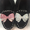 Miniatyrbillede 6 af 10: Sløjfe Krystalsmykker Rhinestone Bowknot SORT LARGE SORT LARGE Black Large