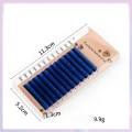 Miniatyrbild 7 av 10: Färgglada individuella ögonfransar Premade Volym Fans ROSA 0,07C pink 0.07C-0.07C