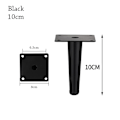 Miniatyrbillede 1 af 10: Møbelhjul Fodben SORT 10CM Black 10cm