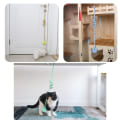 Miniatyrbillede 3 af 10: 2 Stk Scratch Rope Cat Stick Interactive Cat Hængelegetøj RØD Red