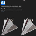 Miniatyrbilde 7 av 10: 1/2 stk Fiskeledningssynker Fiskevektsink 1PC80G 80G 1pc80g