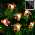 Miniatyrbild 7 av 9: Solar Powered Söt Honey Bee Led String Light