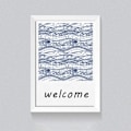Miniatyrbilde 6 av 7: 1 stk Retro stempler Ocean Waves Bakgrunnsstempler Klare stempler