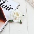 Miniatyrbild 7 av 10: Rose Hårklämma Blomma Hårnål SVART black