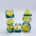 Miniatyrbillede 2 af 10: 7 Stk/sæt DND Terning Polyhedral Terning BLÅ BLÅ blue