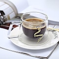 Miniatyrbild 6 av 10: 200 ml kaffe-tekopp dubbelglaskopp 2 2 2