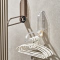 Miniatyrbillede 7 af 10: Opbevaringsstativ til tøj til badeværelset HVID White