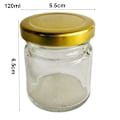 Miniatyrbillede 5 af 10: 2stk syltetøjsglas lufttætte konserves GULD 100ML2STK 2STK Gold 100ml2Pcs-2Pcs