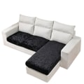 Miniatyrbillede 3 af 10: Stretch-pudebetræk til sofasæder HVID 2 White 2 Seaters-2 Seaters