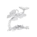 Miniatyrbillede 1 af 10: Butterfly Display Base Holder Krystalkugle Display Stand SØLV Silver