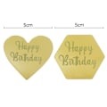 Pikkukuva 3 / 10: 10 kpl Cake Top Flag Cupcake Topper HOPEA KUUSIkulmainen KUUSIkulmainen Silver Hexagonal-Hexagonal