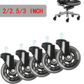 Miniatyrbillede 6 af 10: 1/2 stk Kontorstol Hjul Hjul Gummi Hjul 2.5 2.5 inch2pcs