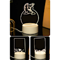 Miniatyrbillede 9 af 10: Led Message Board Akryl Note Board 3 3 3