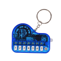 Miniatyrbillede 1 af 10: Klavernøglering Elektronisk Keyboard Keychai TRANSPARENT BLÅ Transparent blue