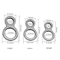 Miniatyrbillede 3 af 10: 20/30 stk. Fiskelokkestik Fiskeri Solid Ring M20STK 20STK M20pcs