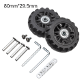 Miniatyrbilde 1 av 10: 2 stk Bytt ut hjul Reisebagasje hjul 80MM*29,5MM 80mm*29.5mm
